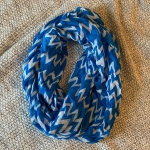 Blue Chevron Infinity Scarf Charming Charlie